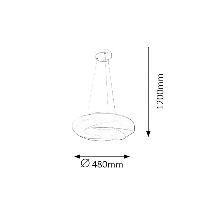 Rabalux - LED  Κρεμαστό φωτιστικό οροφής LED/24W/230V λευκό